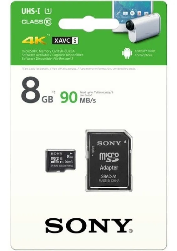 Memoria MicroSD Sony 8GB clase 10