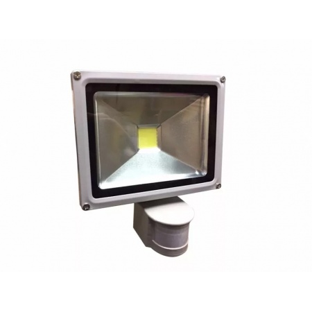 Foco reflector led de 20w con sensor de movimiento