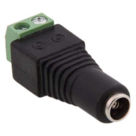 Conector 12v 2.1mm dc hembra para CCTV