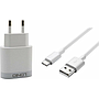  Cargador Pared 18W 1USB QC3.0 Carga Rápida Blanco Tipo C LDNIO